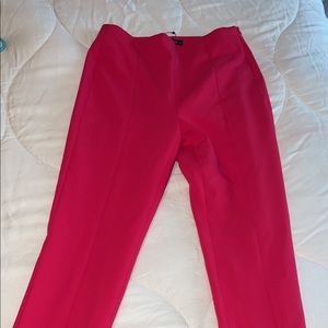 Bright pink dress pants Zara